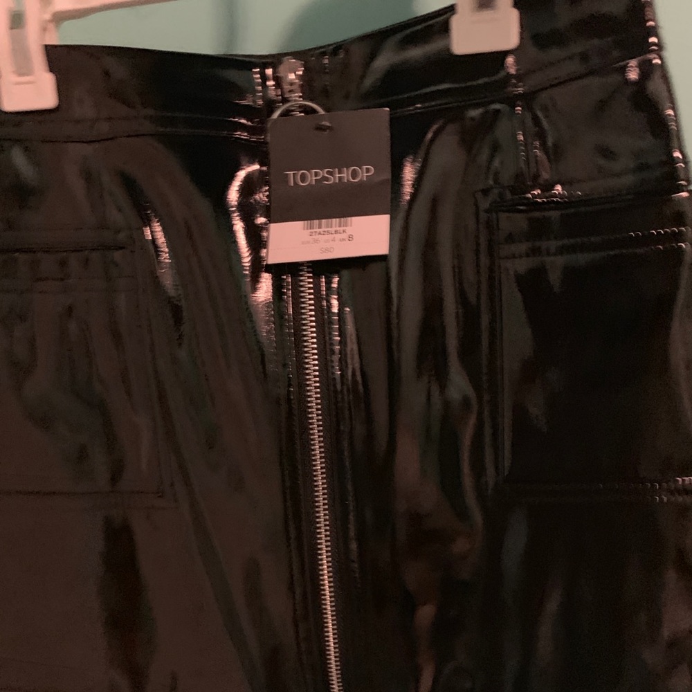Top shop Vinyl mini skirt